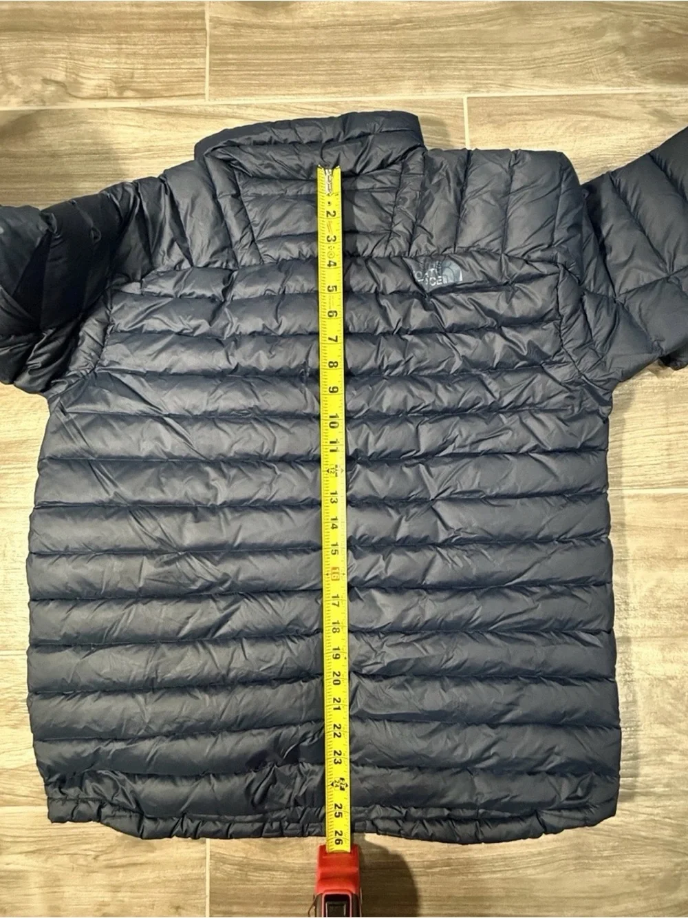 The North Face 800 Down Puffer Jacket Mens L Navy Blue Full Zip Lightweight